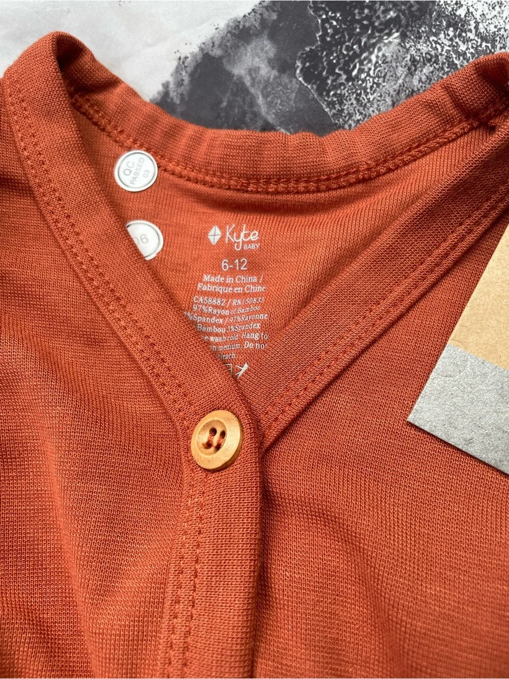 Kyte BABY Rust Button-Front Baby Cardigan